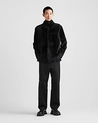 Shearling blouson jacket