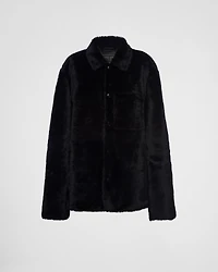 Shearling blouson jacket