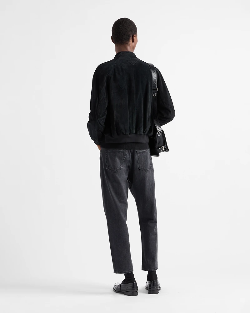 Suede Bomber Jacket