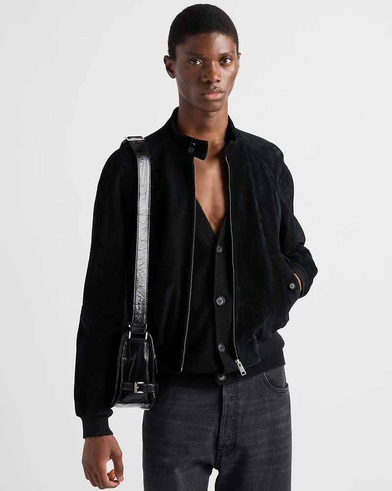 Suede Bomber Jacket