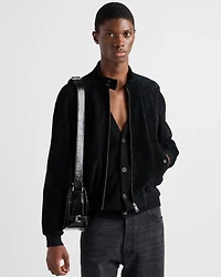 Suede Bomber Jacket