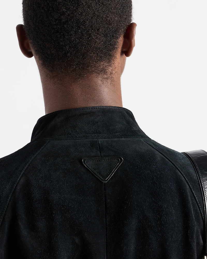 Suede Bomber Jacket
