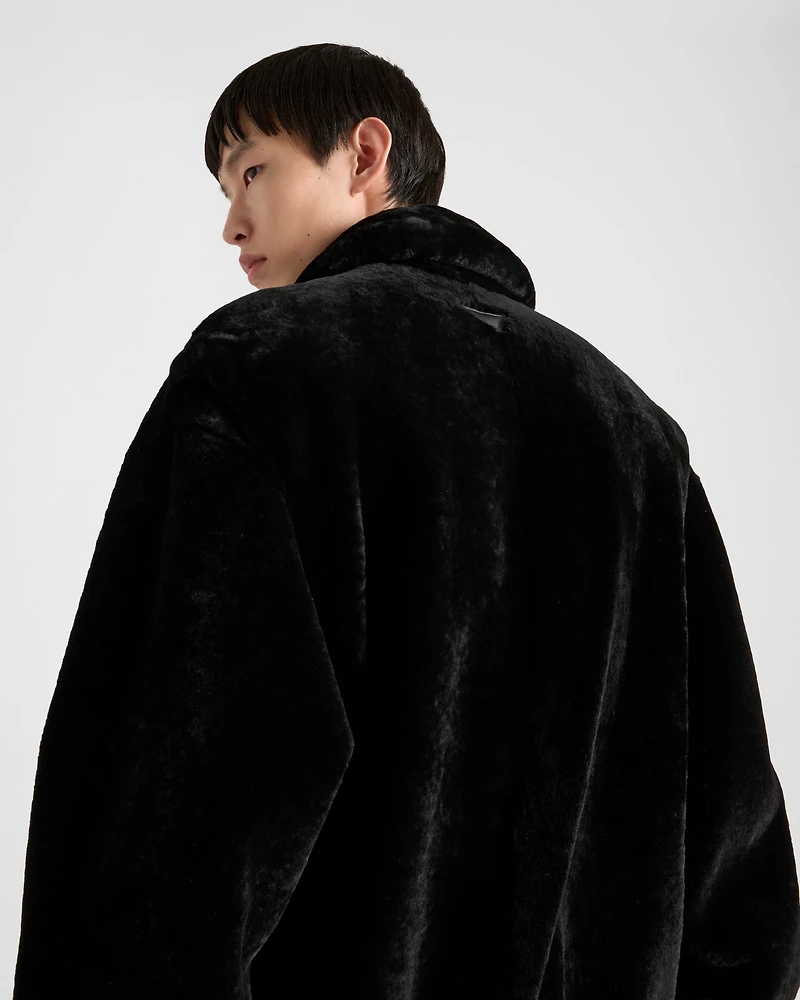 Shearling bomber jacket