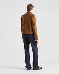 Suede biker jacket