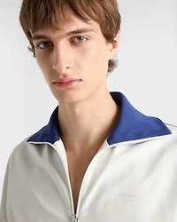 Nappa leather blouson jacket
