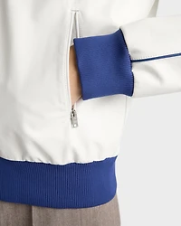 Nappa leather blouson jacket