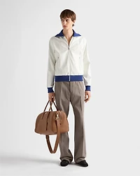 Nappa leather blouson jacket