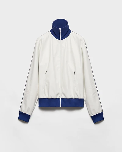Nappa leather blouson jacket