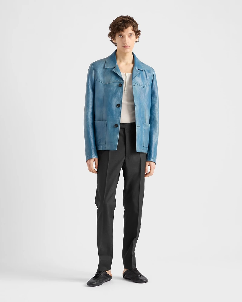 Nappa leather jacket