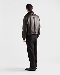 Leather and shearling jacket