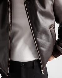 Leather and shearling jacket