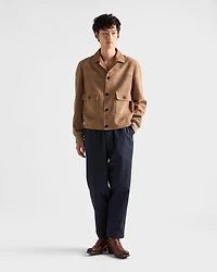 Suede bomber jacket