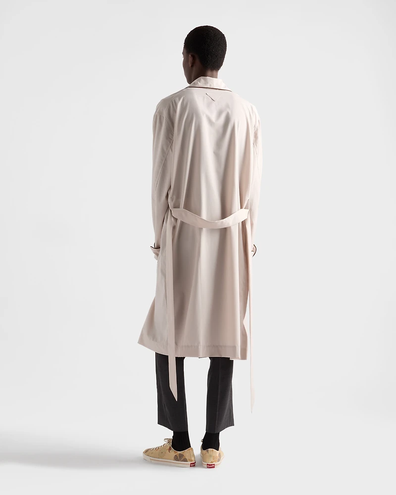 Cotton blend robe coat
