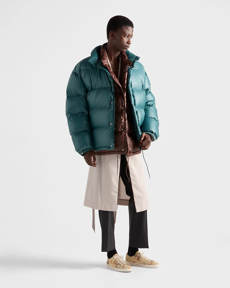 Cotton blend robe coat