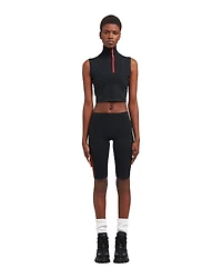 Tech Rec Re-Nylon piqué biker shorts