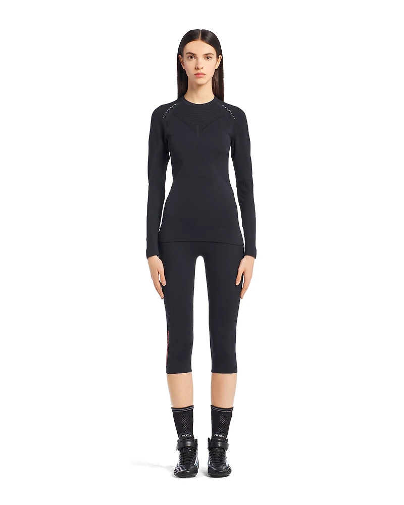 Soft Rec Polyester crew-neck sweater