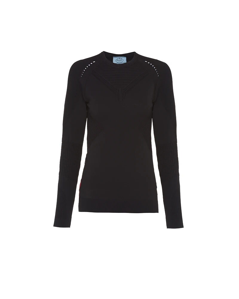 Soft Rec Polyester crew-neck sweater