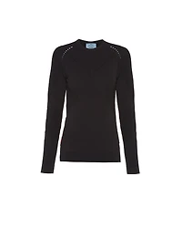Soft Rec Polyester crew-neck sweater