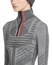 Tech Rec Re-Nylon piqué sporty top