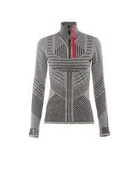 Tech Rec Re-Nylon piqué sporty top