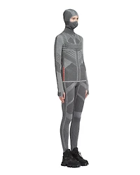 Tech Rec Re-Nylon piqué top with ski mask