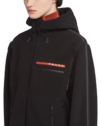 Recycled technical fleece hoodie