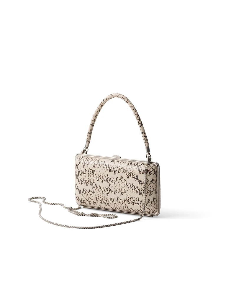 Ayers leather clutch