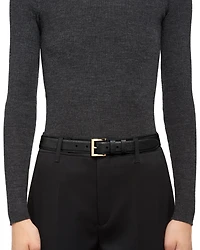 Saffiano Leather Belt