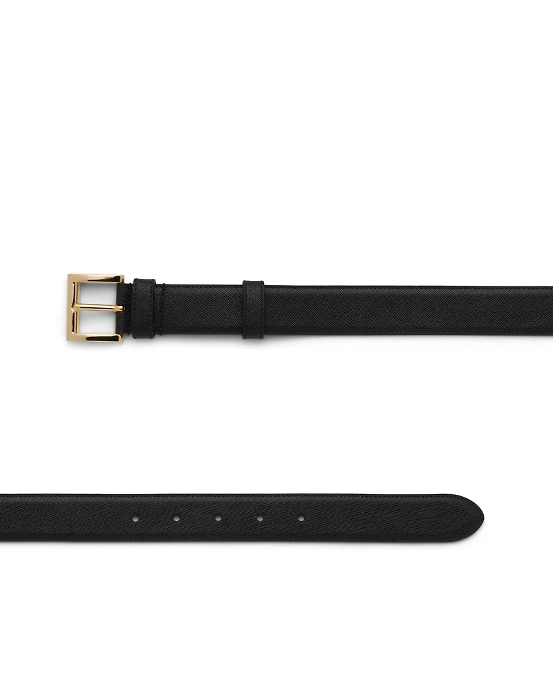 Saffiano Leather Belt