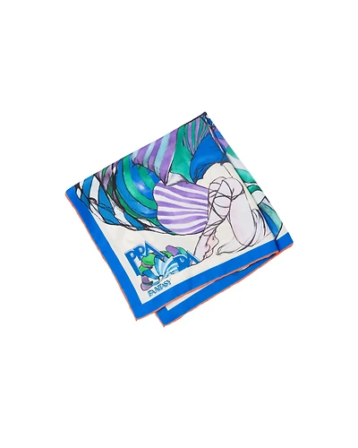 Fantasy silk foulard 55x55