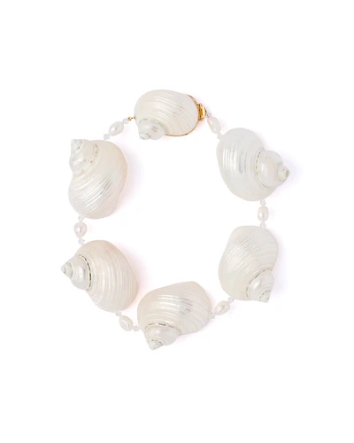 Silver choker with shells