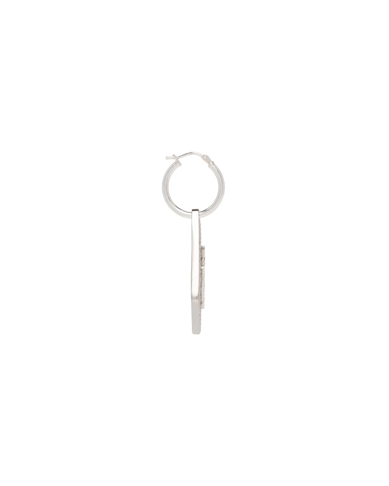 Crystal Logo Jewels left earring