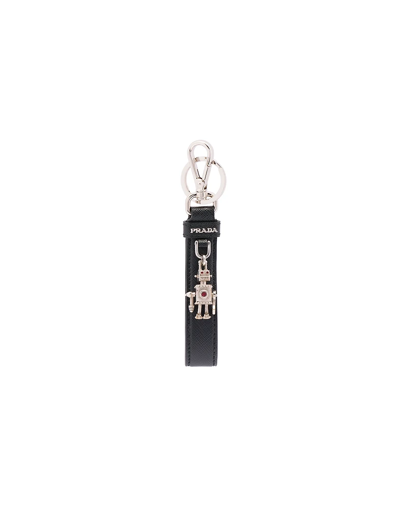 Saffiano Leather Keychain