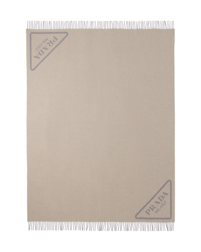 Double cashmere throw