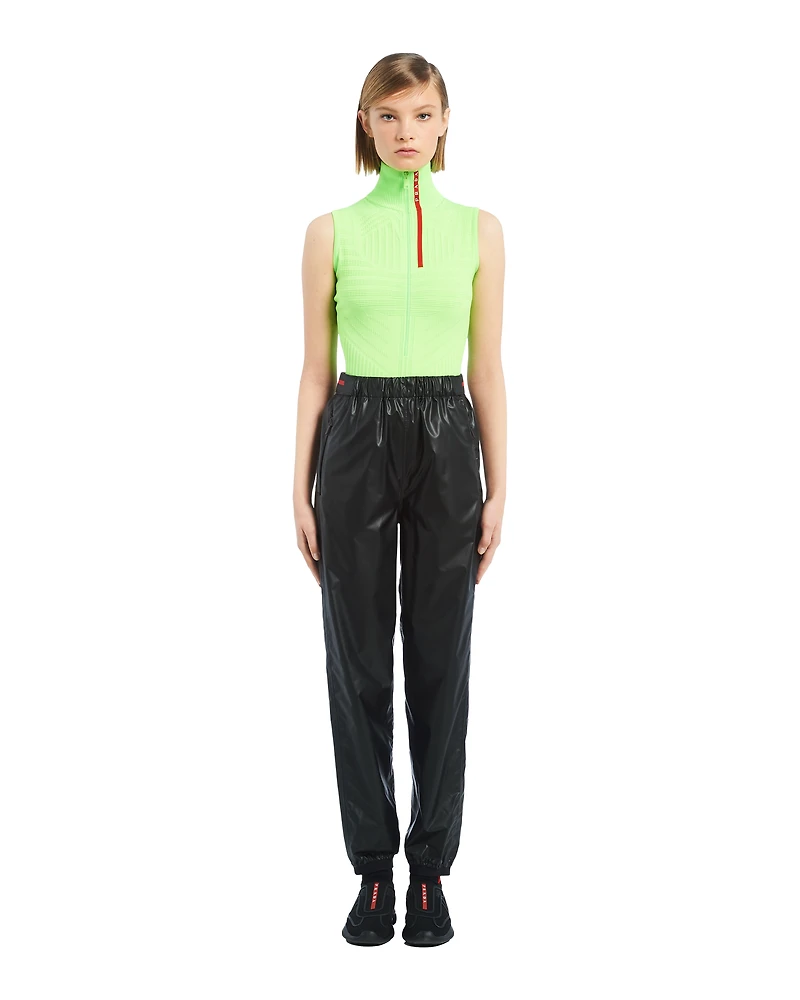 Light Re-Nylon wide-leg pants