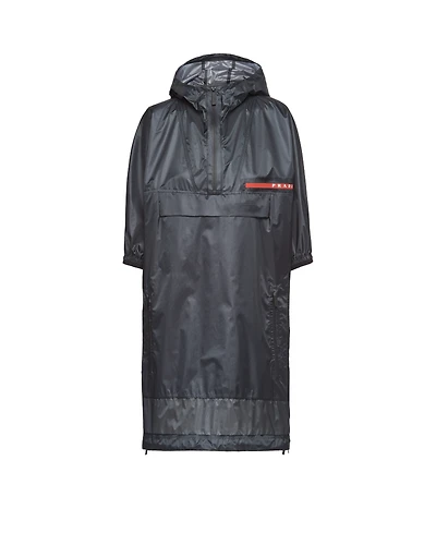 Ripstop hooded raincoat