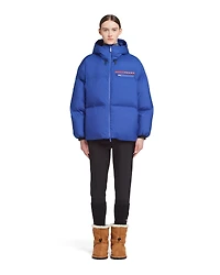 Oversized technical Re-Nylon down jacket