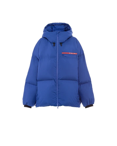Oversized technical Re-Nylon down jacket