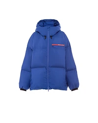 Oversized technical Re-Nylon down jacket