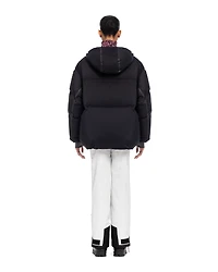 Light Re-Nylon hooded down jacket