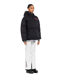 Light Re-Nylon hooded down jacket