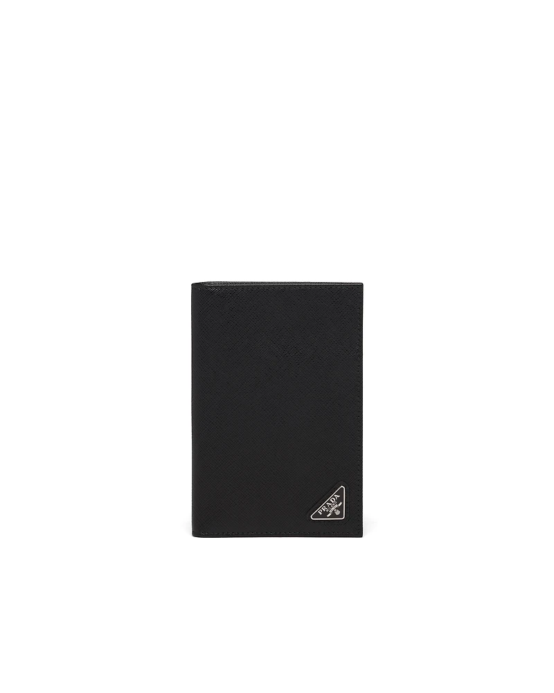 Saffiano leather passport holder