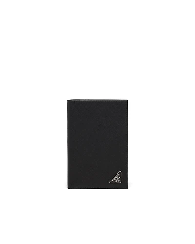Saffiano leather passport holder