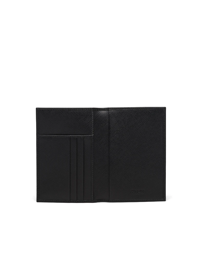 Saffiano leather passport holder
