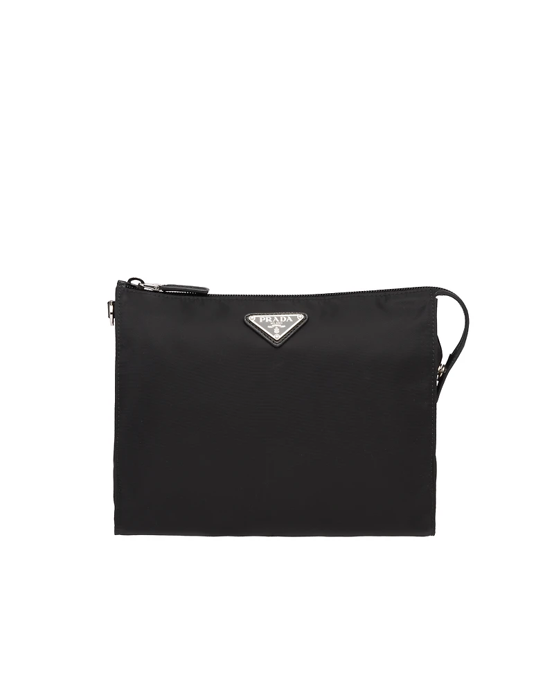 Re-Nylon and Saffiano leather necessaire