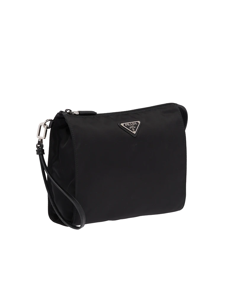 Re-Nylon and Saffiano leather necessaire