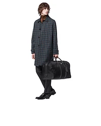 Re-Nylon and Saffiano leather duffle bag
