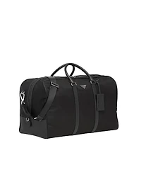 Re-Nylon and Saffiano leather duffle bag