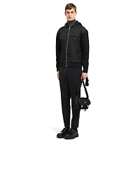 Re-Nylon and Saffiano leather shoulder bag
