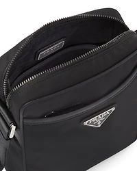 Re-Nylon and Saffiano leather shoulder bag